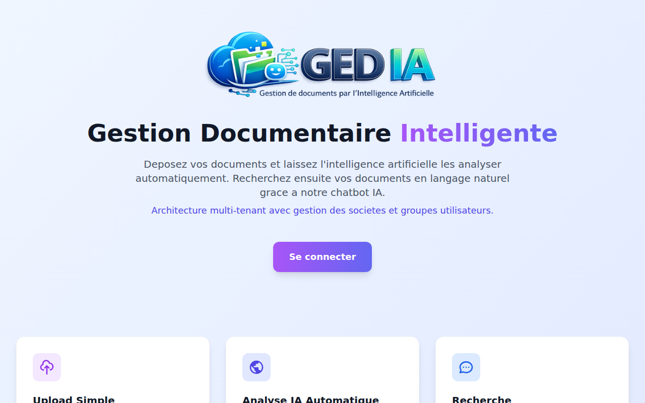GED IA — Gestion documentaire par IA